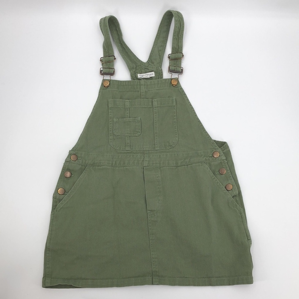 Aeropostale Solid Twill Skirtall Size L Bob Overall Carpenter Style Skirt Jumper
